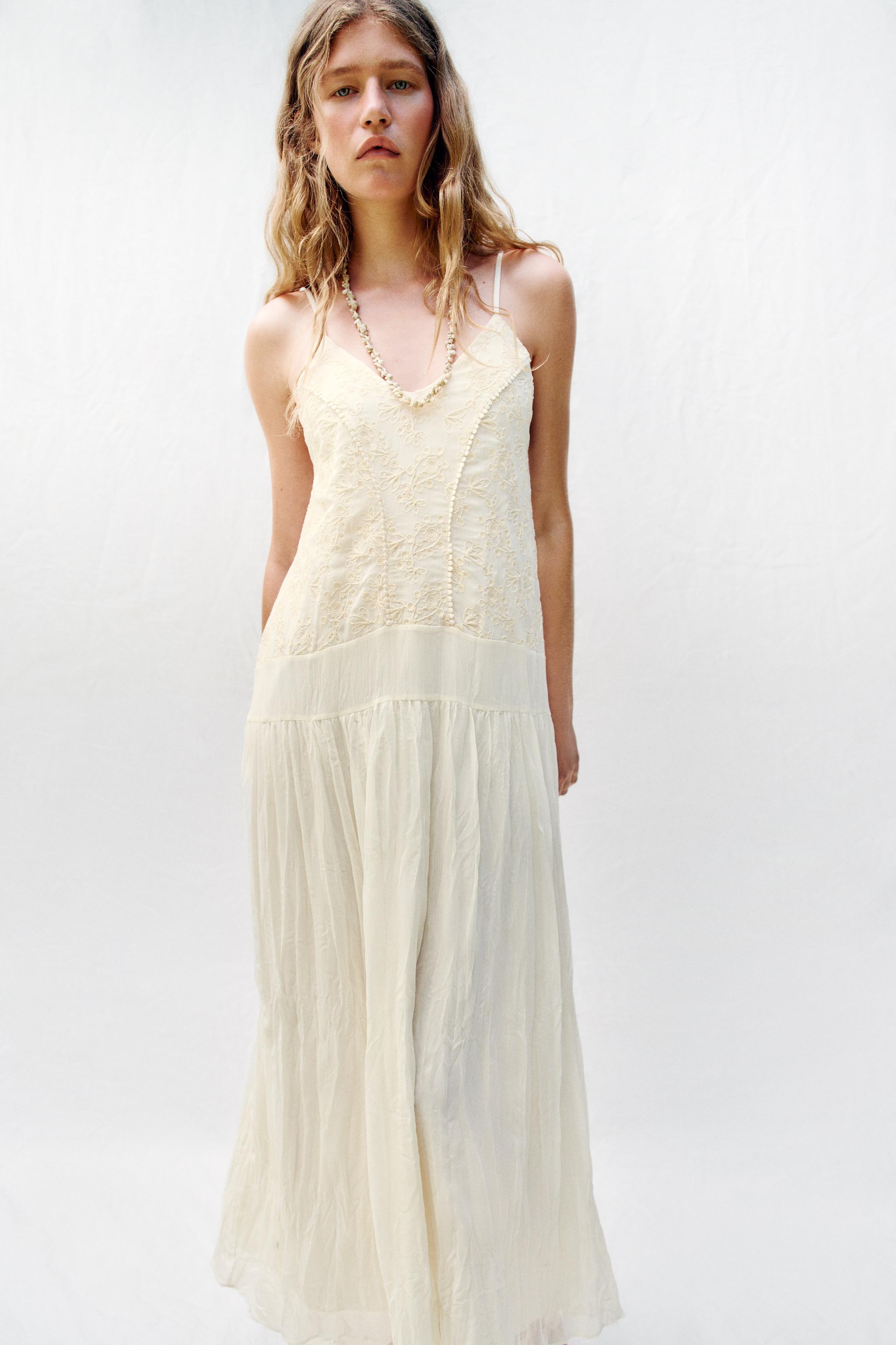 EMBROIDERED LINGERIE STYLE DRESS